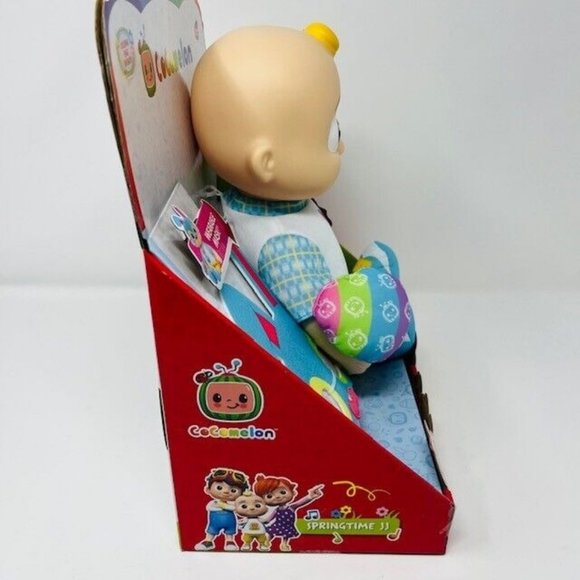 Cocomelon Springtime JJ Plush Doll Exclusive Sings Easter Mask 2022 - Picture 7 of 7